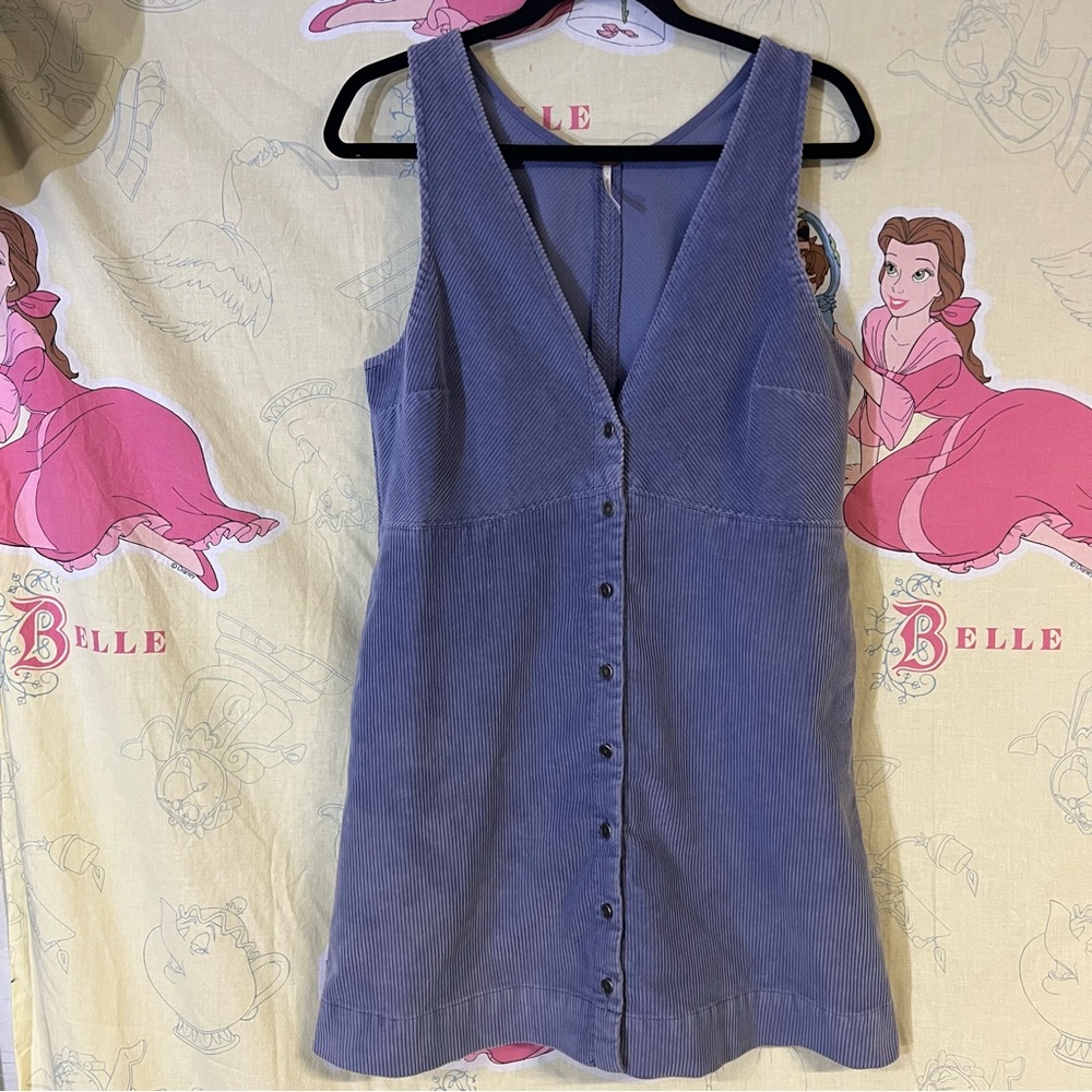 Free People Rolling Thunder Corduroy Mini Dress